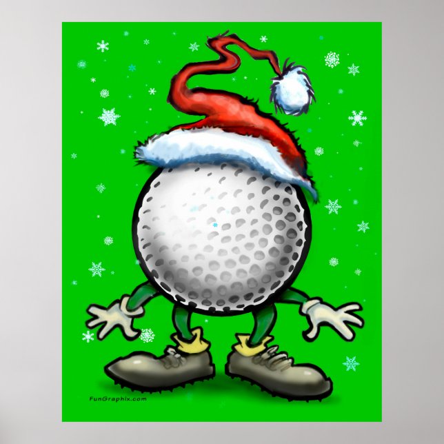 Póster Navidades Golf (Frente)
