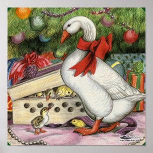 Póster Navidades Goose