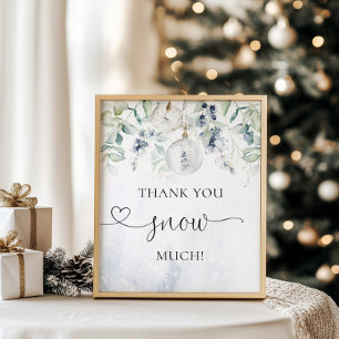 Póster Navidades gracias a la nieve mucho