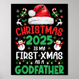 Póster Navidades Graciosos 2025 Es Mi Primera Navidad Com