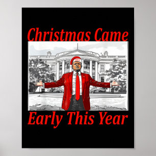 Póster Navidades graciosos de Trump llegaron a comienzos