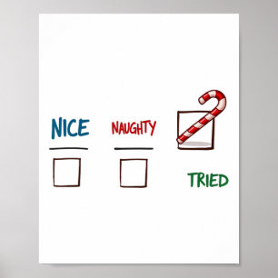 Póster Navidades graciosos, traviesa mi Navidad navideña