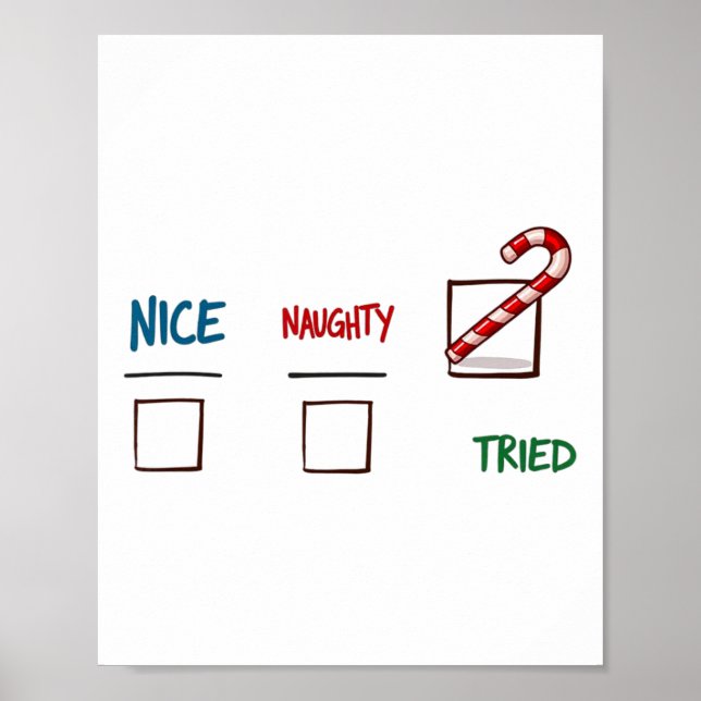 Póster Navidades graciosos, traviesa mi Navidad navideña (Frente)