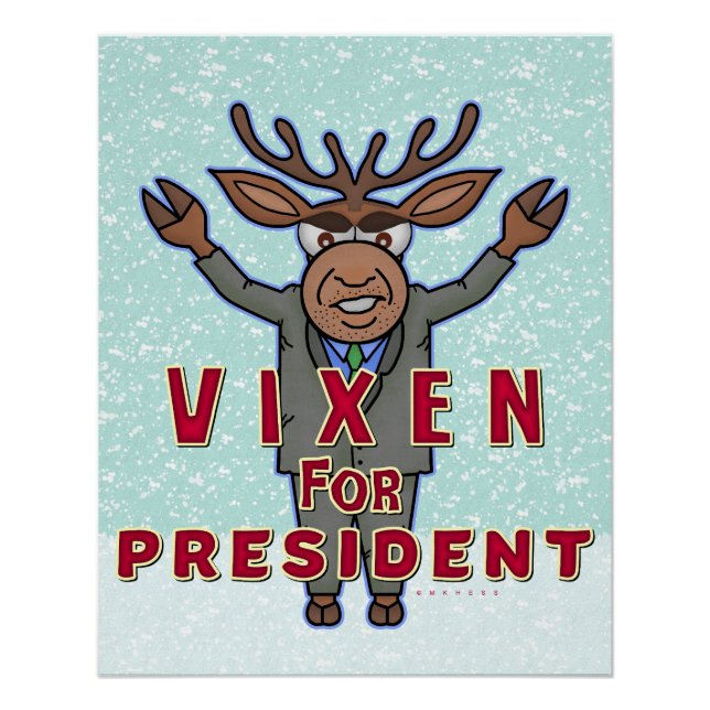 Póster Navidades graciosos visitan la elección del presid (Anverso)