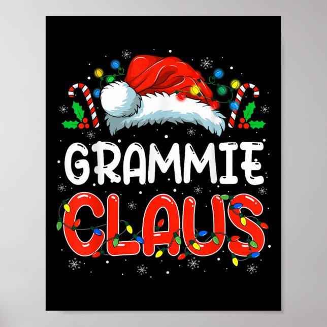 Póster Navidades Grammie Claus Familia Pajamas Fu (Frente)