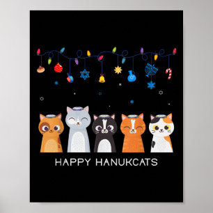 Póster Navidades Hanukkah Menorah Store Ugly Hanukkah Swe