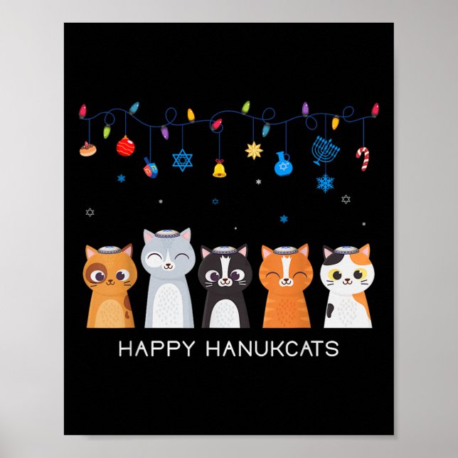 Póster Navidades Hanukkah Menorah Store Ugly Hanukkah Swe (Frente)