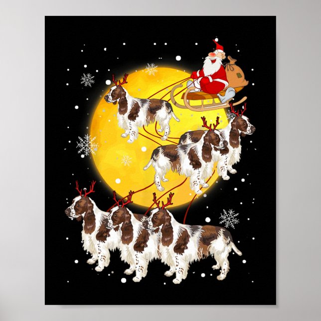 Póster Navidades hispanos hispanos de renos Dog Lo (Frente)
