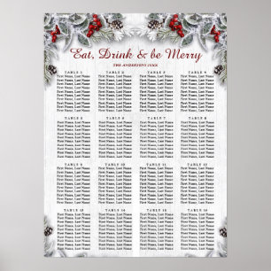 Póster Navidades Holly Berry 16 Tablas Sillings CHART