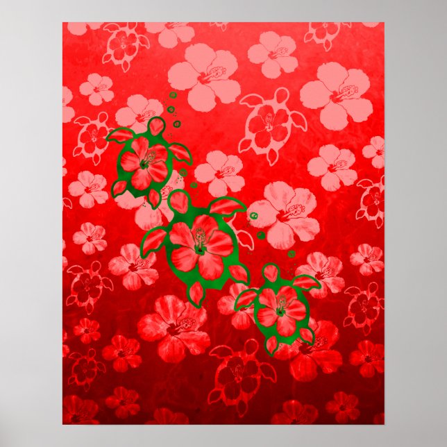 Póster Navidades Honu Turtles (Frente)