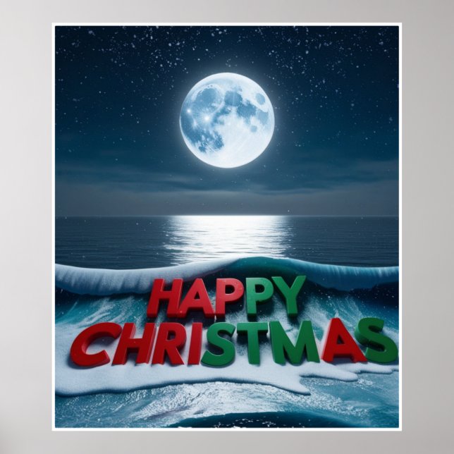 Póster Navidades iluminados por luna (Frente)