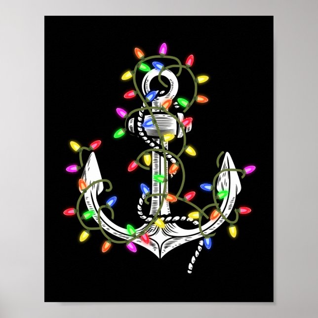 Póster Navidades iluminan el crucero velero (Frente)