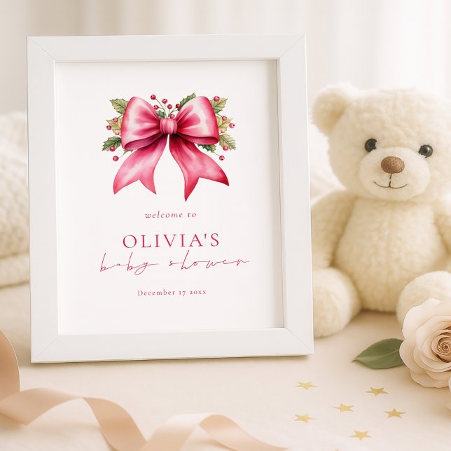 Póster Navidades Imprimibles de color rosa Bienvenidos a  (Subido por el creador)