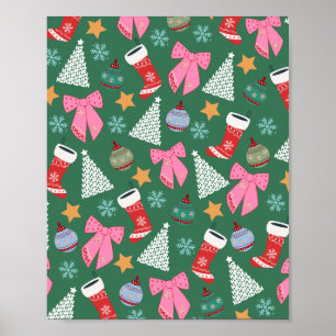 Póster Navidades inteligentes verdes