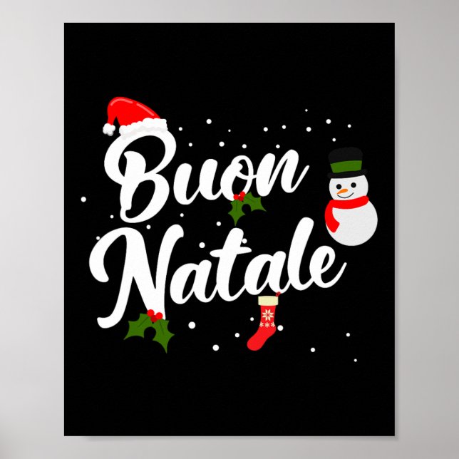 Póster Navidades italianos de Buon natale (Frente)