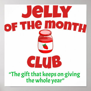 Póster Navidades Jelly De Vacaciones Del Mes Club