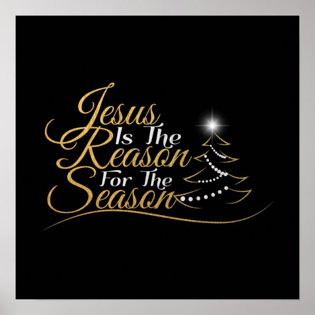 Póster Navidades Jesús es la razón de la temporada (Frente)