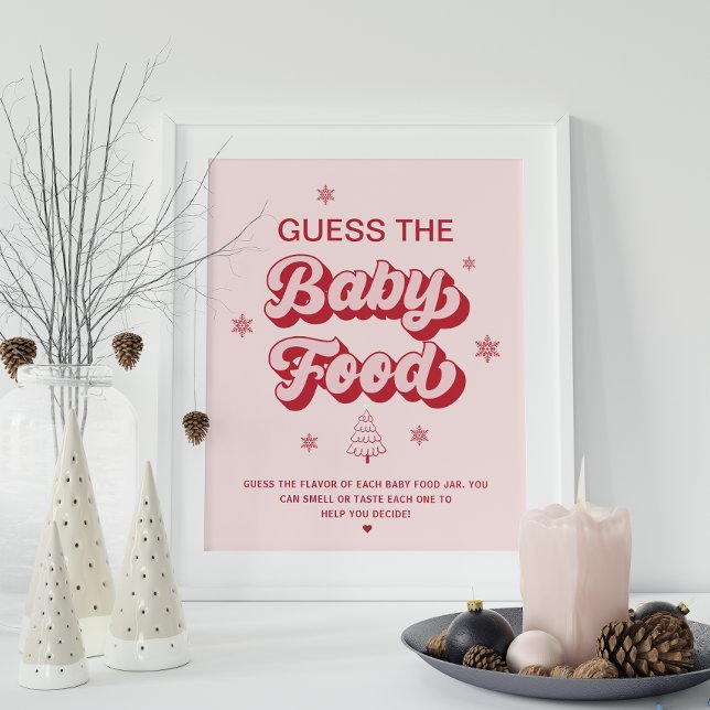 Póster Navidades Juego de Baby Shower Adivinan la comida  (Subido por el creador)