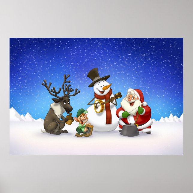 Póster Navidades Jug Band Poster (Frente)