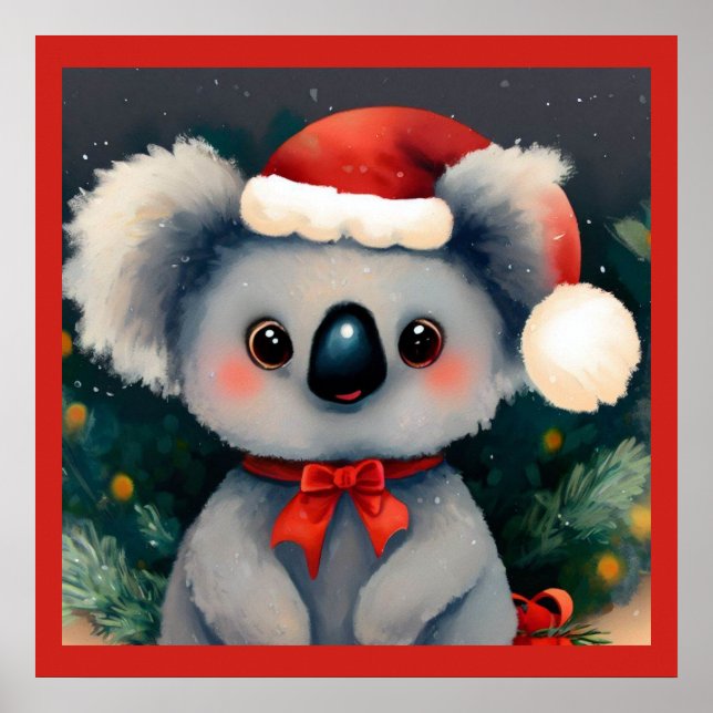 Póster Navidades Koala 1 (Frente)