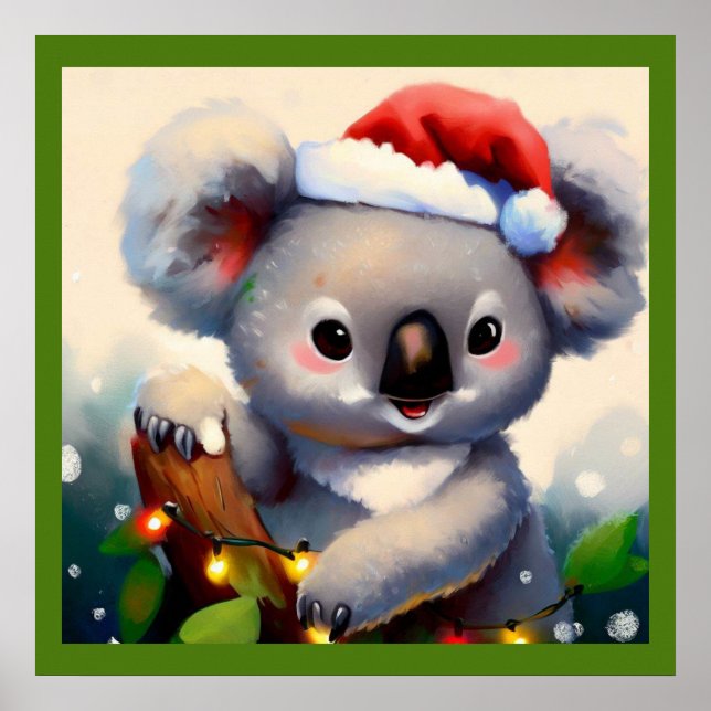 Póster Navidades Koala 2 (Frente)