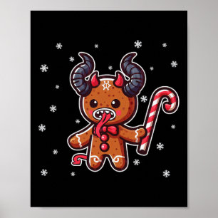 Póster Navidades Krampus Gingerbread Navidades Pajama