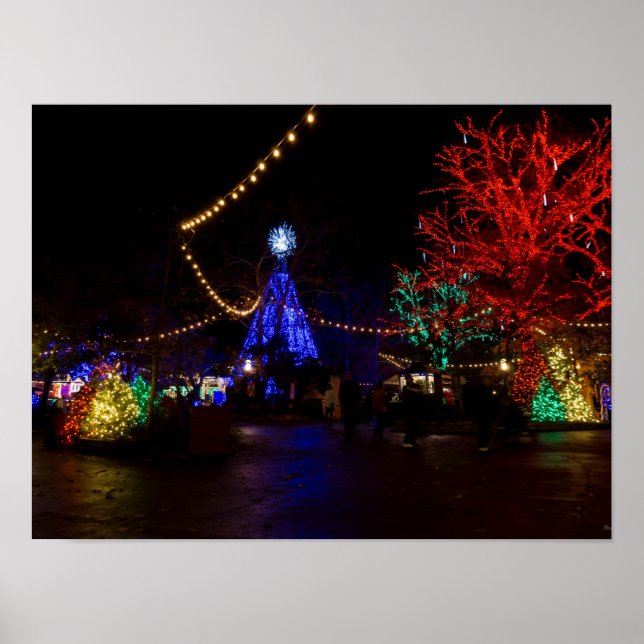 Póster Navidades Lights Galore (Frente)