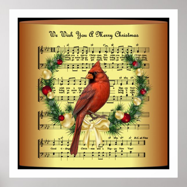 Póster navidades "Los Cardenales Aparecen Cuando Los Ánge (Frente)