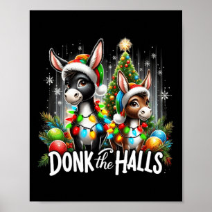 Póster Navidades Luces Donan Los Salones Navidades Burros