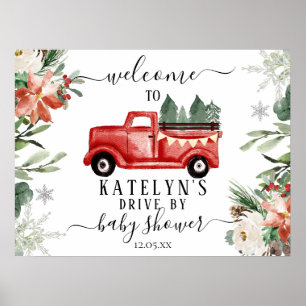 Póster Navidades manejados por signo de bienvenida de Bab