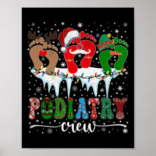 Póster Navidades Médico de Huella Podiatra Podiatría Cre