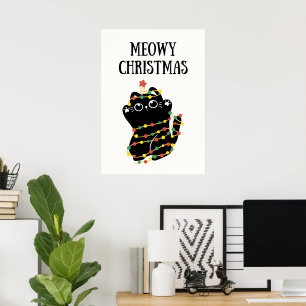 Póster Navidades Meowy
