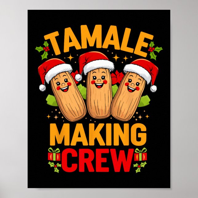 Póster Navidades mexicanos de la temporada Tamale Making  (Frente)