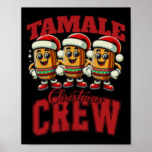 Póster Navidades mexicanos divertidos, Tamale Mamáes