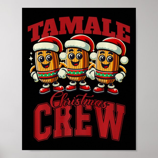 Póster Navidades mexicanos divertidos, Tamale Mamáes (Frente)