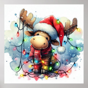 Póster Navidades Moose Poster