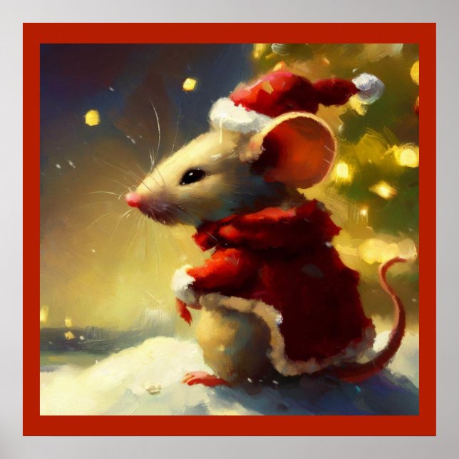 Póster Navidades Mouse 4 (Frente)