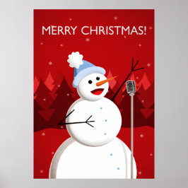 Póster Navidades musicales de Snowman