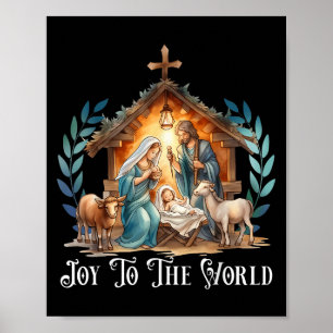 Póster Navidades Natividad Nacimiento Cristiano De Jesús