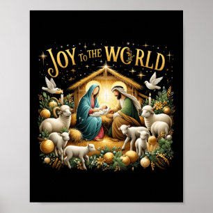 Póster Navidades Natividad Nacimiento Cristiano De Jesús 