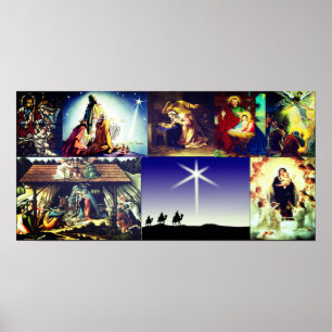 Póster Navidades Nativity Medley