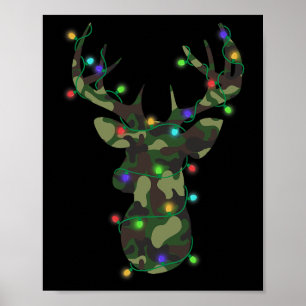 Póster Navidades navideños en caza de renos navideños