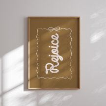 Navidades neutrales de alegría Poster de vacacione