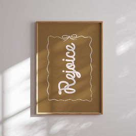 Póster Navidades neutrales de alegría Poster de vacacione