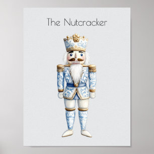 Póster Navidades Nutcracker de acuarela