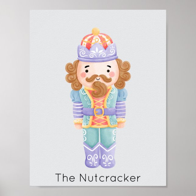 Póster Navidades Nutcracker Pastel (Frente)