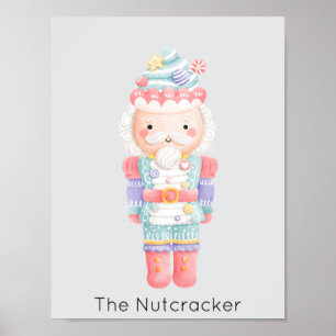 Póster Navidades Nutcracker Pastel