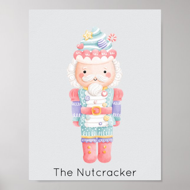 Póster Navidades Nutcracker Pastel (Frente)