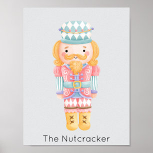 Póster Navidades Nutcracker Pastel