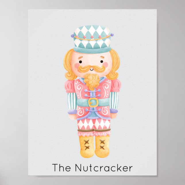Póster Navidades Nutcracker Pastel (Frente)